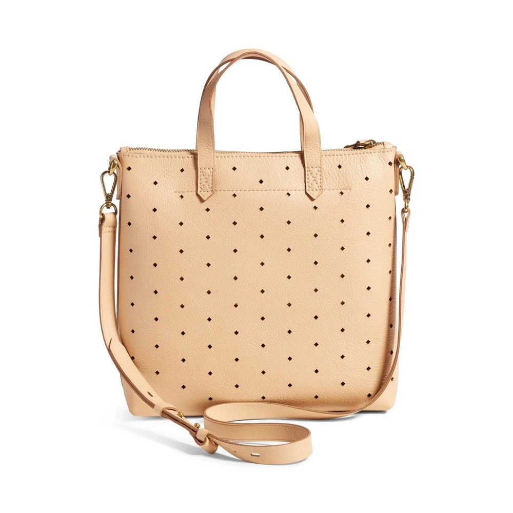 Madewell Mini Transport Perforated Leather Crossbody Bag - J4660‎ - Tan